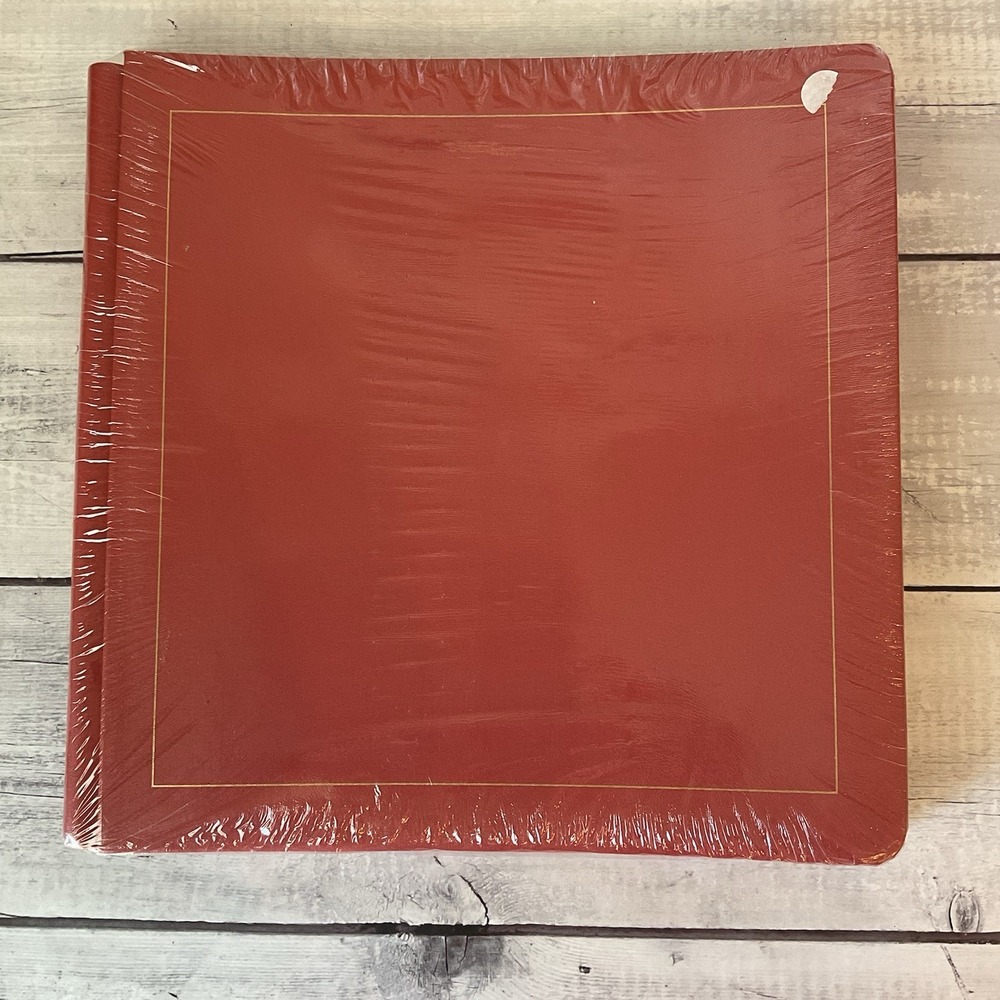 Creative Memories 12 X 12 Album Red Natural Pages Gold Foil Original Style
